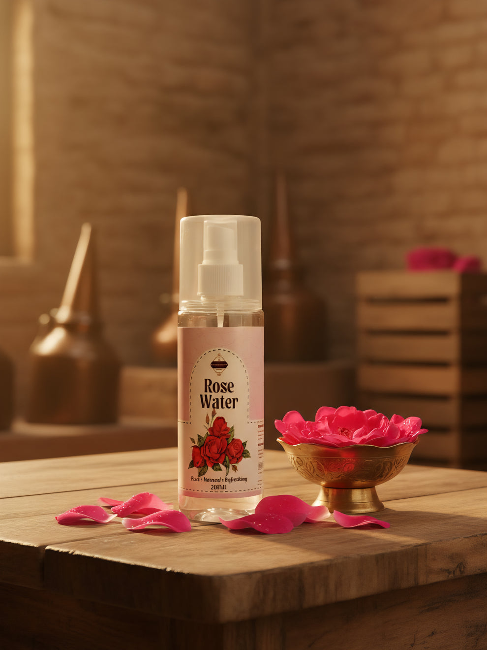 Arq-e-Gulab — pure rose water hydrosol