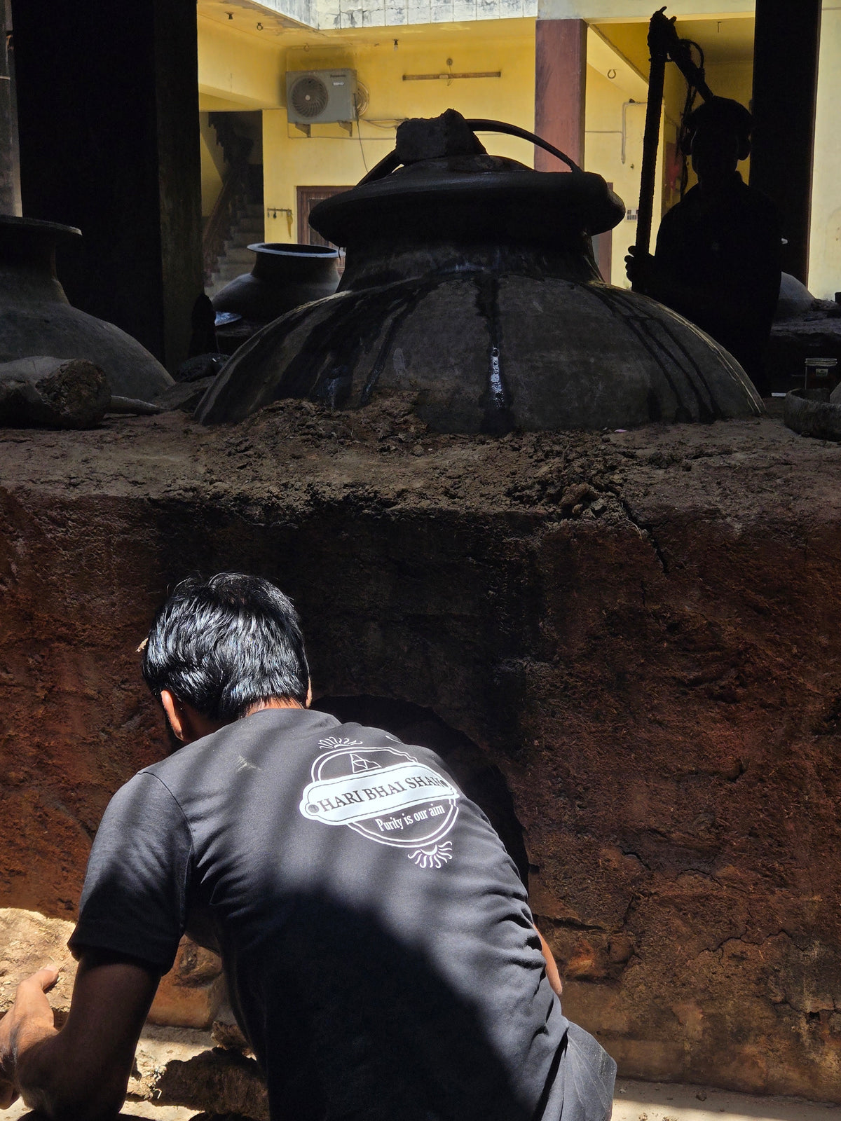 Baked red clay vessels from Kannauj