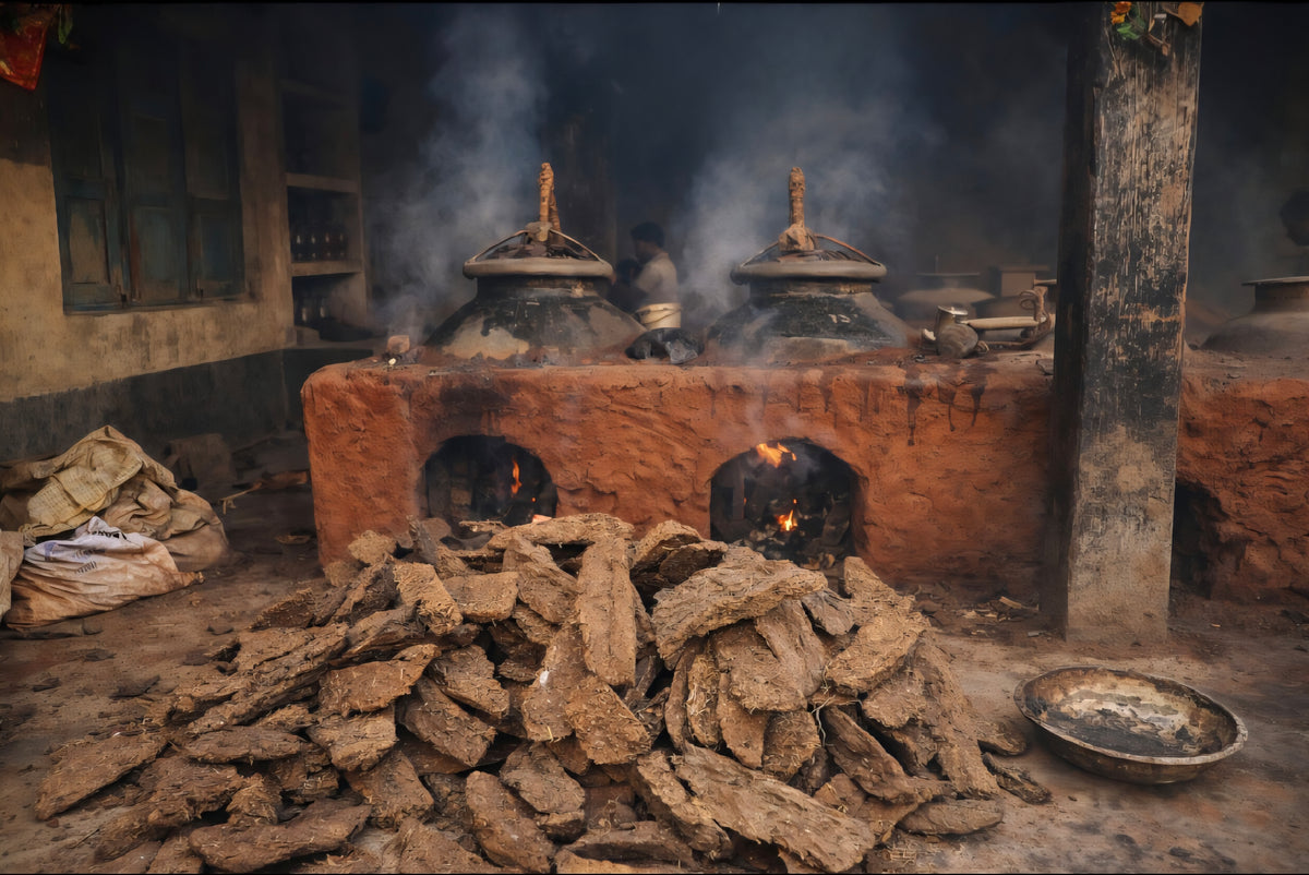 Zero waste traditional copper deg sealed with mitti clay in Kannauj