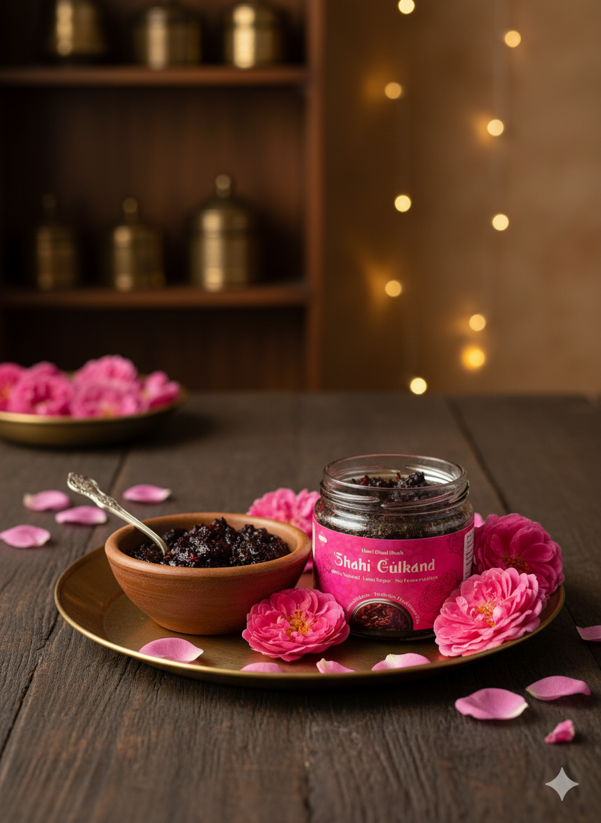Shahi Gulkand — rose preserve from Damask petals